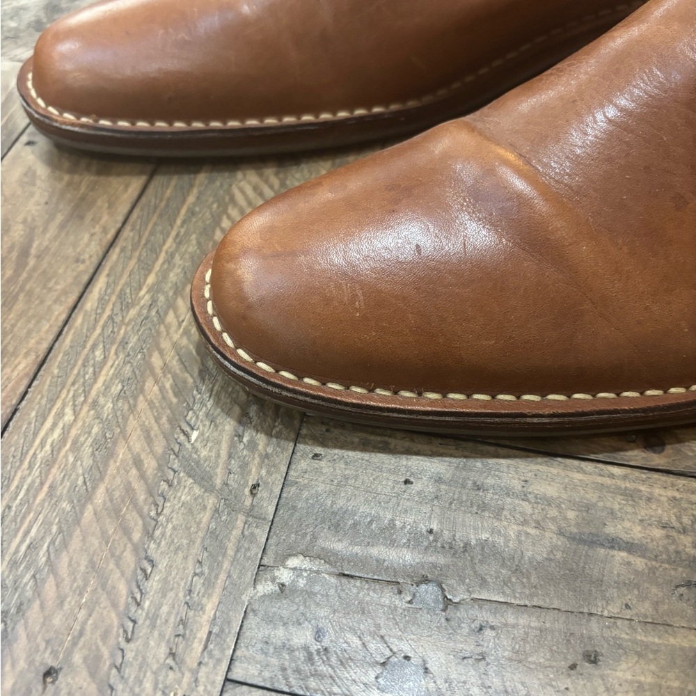 Cole Haan Mens Tan Leather Dryden Slip-On